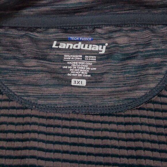 Landway Tech Fleece Radiance Thermal Dry Performance Men's 3XL Pullover - Picture 3 of 6
